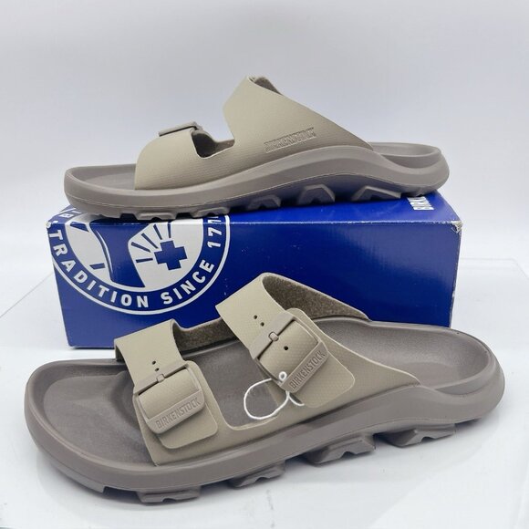 Birkenstock Mogami Terra Stealth 2 Strap Birko-Flor Slide Faded Khaki Mens EU 45 - Picture 3 of 11